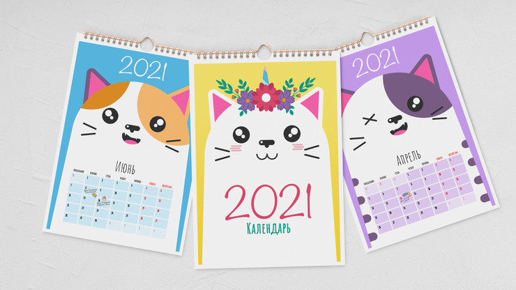 Кошачий календарь 2021 | Planeta